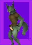  anthro ball_tuft balls butt butt_grab canid canine clothed clothing erection fellowwolf genitals hand_on_butt hi_res licking licking_lips male mammal partially_clothed solo solo_focus tongue tongue_out tuft were werecanid werecanine werewolf 