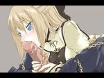  bad_id bad_pixiv_id blonde_hair blue_eyes blush cyril fellatio mousou_(mousou_temporary) oral penis shining_(series) shining_force_exa solo_focus 