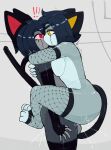 anal anal_fluids anal_penetration android anthro armwear balls big_butt bodily_fluids butt clothing domestic_cat duo eye_contact felid feline felis female fishnet_clothing genital_fluids genitals glowing glowing_eyes hi_res hug kissing leg_wrap legwear looking_at_another machine male male/female male_penetrated mammal mutual_penetration neco-v2 ongongio penetration roboneco_(character) robot shaking tail thick_thighs thigh_highs trembling vaginal vaginal_fluids vaginal_penetration wide_hips
