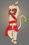  blush clothed clothing eyewear female feral glasses hi_res mimi_(mr.smile) mr.smile nintendo pok&eacute;mon pok&eacute;mon_(species) smeargle smile solo stretching tongue tongue_out video_games 