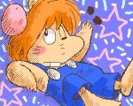  2005 4_fingers anthro biped chibi clothed clothing dice digital_media_(artwork) fingers gamba_no_bouken gamba_no_bouken_(series) ikasama low_res mammal mouse murid murine oekaki one_eye_closed rieko rodent solo thumbnail 