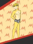  abstract_background anthro anthrofied briefs briefs_only bulge clothed clothing fuze grey_briefs grey_clothing grey_underwear hi_res male navel nintendo nipples numel pok&eacute;mon pok&eacute;mon_(species) pok&eacute;morph rodd_(fuze) solo topless underwear underwear_only video_games 