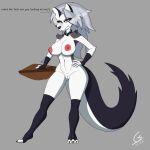  anthro big_breasts breasts canid canine canis domestic_dog female fur genitals glasc helluva_boss hi_res loona_(helluva_boss) male mammal pussy solo vaginal 