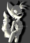  anthro bdsm belt bondage bound canid canine fangs fox hand_behind_back hi_res male mammal miles_prower open_mouth pikative restrained sega smile solo sonic_the_hedgehog_(series) 