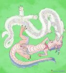  ambiguous_gender ascot asian_mythology babe_(luck) crossgender dragon duo east_asian_mythology eastern_dragon falkor feral genitals hexapodal hi_res luck_(film) male mythology penis rienkarrot scales tapering_penis the_neverending_story vore 
