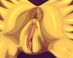  absurd_res anthro anus close-up eeveelution female fur genitals hi_res jolteon nintendo nude pok&eacute;mon pok&eacute;mon_(species) pussy rear_view sacrificabominat solo video_games yellow_body yellow_fur 