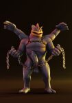  anthro balls big_penis genitals hi_res humanoid machamp male mogaradza muscular muscular_male nintendo penis pok&eacute;mon pok&eacute;mon_(species) solo video_games 