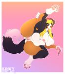  2021 anthro areola artist_name barefoot bernese_mountain_dog biped blonde_hair blue_eyes border brown_nose canid canine canis claws dated domestic_dog feet female genitals gradient_background hair hindpaw long_hair mammal molosser mountain_dog nipples overweight overweight_anthro overweight_female pawpads paws pink_areola pink_nipples pink_pawpads pink_pussy presenting presenting_pussy pussy raised_leg seamen simple_background solo spread_legs spreading supreme swiss_mountain_dog toe_claws white_border 
