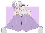  ambiguous_gender anthro arizonathevixen big_butt butt dipstick_tail flexible half-closed_eyes hi_res huge_butt huge_thighs looking_at_viewer looking_back markings mienshao multicolored_body narrowed_eyes nintendo nude open_mouth pok&eacute;mon pok&eacute;mon_(species) red_eyes solo splits spread_legs spreading tail_markings thick_thighs two_tone_body video_games 