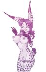  2022 anthro areola big_breasts breasts clothed clothing ear_tuft eyebrow_through_hair eyebrows eyelashes felid feline female fur genitals gloves_(marking) hair hi_res inner_ear_fluff long_ears long_hair looking_at_viewer lynx mammal mara_(scorpdk) markings navel nipples one_eye_closed open_mouth open_smile panties panties_down partially_clothed pussy scorpdk smile solo spots spotted_body spotted_fur topwear translucent translucent_hair tuft underwear underwear_down wink 