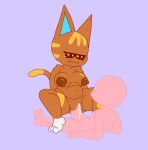  absurd_res animal_crossing animated anthro breasts brown_nipples cowgirl_position cute_fangs duo faceless_character faceless_male fangs felid feline female from_front_position fuzefurry genitals hi_res katt_(animal_crossing) loop male male/female mammal nintendo nipples on_bottom on_top penetration penis pussy sex simple_background tagme vaginal vaginal_penetration video_games 