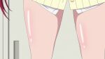  animated clothing female hair human legs low_res mammal pantsless red_hair school_uniform sexy_legs shirt solo thick_thighs thighs topwear uniform white_clothing white_shirt white_topwear yellow_uniform 