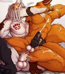  anal anthro balls big_balls big_penis blush bodily_fluids canid canine canis cum cum_inside cum_on_self deep_kiss dragon_ball dragon_ball_super dragon_ball_z dreadlocks duo ear_piercing ear_ring ejaculation erection flexible fox genital_fluids genitals handjob handjob_from_behind handjob_while_penetrating hi_res jewelry kiss_on_lips kissing liquiir male male/male mammal masturbation muscular muscular_male muscular_thighs nude on_bottom on_top orgasm paws pecs penile penis piercing reverse_cowgirl_position ring_piercing sex spiritd splits spread_legs spreading stretching sweat thick_thighs vein veiny_penis wolf zylo_(zylo24) 