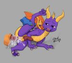  absurd_res activision anal anal_penetration anthro bodily_fluids cum cum_in_ass cum_inside dragon duo genital_fluids ghostbro hi_res male male/male paws penetration spyro spyro_the_dragon video_games 