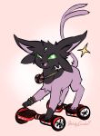  accessory ambiguous_gender blush eeveelution espeon feral forked_tail gem hi_res hoverboard markings nintendo pok&eacute;mon pok&eacute;mon_(species) sketchygarden sparkles star unusual_anatomy unusual_tail video_games 