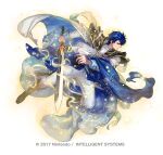  1boy armor ascot belt blue_eyes blue_hair boots cape collar copyright_notice fire_emblem fire_emblem:_genealogy_of_the_holy_war fire_emblem_heroes full_body holding holding_weapon long_sleeves male_focus official_art sheath short_hair shoulder_armor sigurd_(fated_holy_knight)_(fire_emblem) sigurd_(fire_emblem) solo suzuki_rika sword tyrfing_(fire_emblem) weapon 