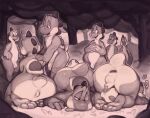 anal_oviposition anus balls big_butt black_and_white bodily_fluids bush_(disambiguation) butt crowd crowd_scene egg egg_in_ass egg_insertion feet forest gaping gaping_anus genitals grass group halo-pano hand_on_shoulder hi_res male mario_bros monochrome nintendo on_ground oviposition penis plant shell straining tail tears teary_eyes toes tongue tongue_out tree wide_hipped_male yoshi