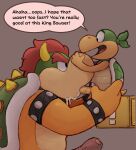  2022 anthro anthro_on_anthro anthro_penetrated anthro_penetrating anthro_penetrating_anthro bowser bowserboy101 bracelet dialogue digital_media_(artwork) duo english_text erection eyebrows fellatio foreskin genitals grey_background hair hi_res horn humanoid_genitalia humanoid_penis intraspecies jewelry koopa koopa_bros larger_penetrated male male/male male_penetrated male_penetrating male_penetrating_male mario_bros nintendo open_mouth open_smile oral oral_penetration penetration penile penile_penetration penis red_hair scalie sex shell simple_background size_difference small_dom_big_sub smile speech_bubble spiked_bracelet spiked_shell spikes spikes_(anatomy) talking_to_another talking_to_partner text tongue vein veiny_penis video_games 