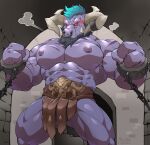  (lol) absurd_res alistar_(lol) bovid bovine cuff_(restraint) european_mythology greek_mythology handcuffs hi_res league_of_legends maldu male mammal metal_cuffs minotaur muscular muscular_male mythology restraints riot_games solo video_games 