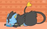  animated bowl container dairy_products drinking feral food lapping luxray messy milk nintendo pocketpaws pok&eacute;mon pok&eacute;mon_(species) rayn_luxray spill spilled_drink spilling_drink video_games 