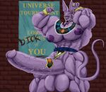  anthro beerus big_muscles big_penis domestic_cat dragon_ball dragon_ball_super felid feline felis genitals hi_res horatio_svetlana huge_muscles huge_penis hyper hyper_muscles male mammal muscular penis solo 