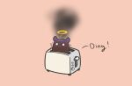  1other :3 absurdres burnt chibi commentary english_commentary english_text halo highres hololive hololive_english mpien octopus simple_background takodachi_(ninomae_ina&#039;nis) toaster virtual_youtuber 