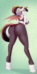  absurd_res anthro bat_pony big_butt breasts butt clothed clothing colored equid female hi_res mammal membrane_(anatomy) membranous_wings my_little_pony solo standing wings xjenn9 