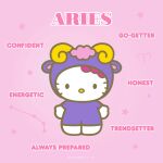  1:1 2022 absurd_res accessory anthro aries_(constellation) aries_(symbol) aries_(zodiac) black_eyes bovid bow_ribbon caprine clothing constellation cosplay costume domestic_cat dot_eyes english_text felid feline felis female fur hair hair_accessory hair_bow hair_ribbon hello_kitty_(character) hello_kitty_(series) hi_res horn looking_at_viewer mammal pink_background pink_hair ribbons sanrio sheep simple_background solo star_(shape) text unknown_artist western_zodiac whiskers white_body white_fur yellow_nose 