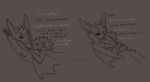  ambiguous/ambiguous ambiguous_gender anthro anthro_on_anthro big_ears bunny_(pantheggon) claws cuddling dialogue duo embrace english_text hand_on_chest heron_(pantheggon) hi_res line_art looking_down pantheggon smile text 