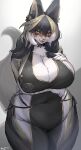  anthro arm_under_breasts bangs belly big_breasts big_ears black_nose blush bow_(feature) breasts canid canine cheek_markings chest_tuft cleavage cleavage_cutout clothed clothing countershade_face countershade_fur countershade_legs countershade_neck countershade_torso countershading cute_fangs eye_markings eye_through_hair eyelashes facial_markings fangs female fluffy_ears fox fur furry_breasts grey_body grey_fur hair hair_on_shoulders half-closed_eyes hand_on_breast happy head_markings hi_res huge_breasts inner_ear_fluff long_hair looking_at_viewer mammal markings multicolored_body multicolored_fur multicolored_hair narrowed_eyes natural_colors navel open_mouth overweight overweight_anthro overweight_female portrait seductive simple_background skimpy small_nose smile solo suurin_2 thick_eyelashes three-quarter_portrait tight_clothing translucent translucent_hair tuft white_body white_countershading white_fur yellow_body yellow_eyes yellow_fur 