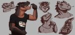 anthro belly bodily_fluids ceratosaurid ceratosaurus claws clothed clothing digital_media_(artwork) dinosaur duo human internal lemondeer male male/male mammal muscular open_mouth oral_vore organs reptile scales scalie simple_background size_difference smile stomach teeth theropod tongue vore 