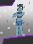  abstract_background anthro anthrofied boxer_briefs boxer_briefs_only clothed clothing fuze hi_res male navel nintendo pok&eacute;mon pok&eacute;mon_(species) pok&eacute;morph riolu skyler_(fuze) solo topless underwear underwear_only video_games 