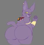  anthro avenaked big_butt butt champa dragon_ball dragon_ball_super huge_butt looking_back male mostly_nude overweight overweight_male solo thick_thighs wide_hips 