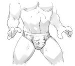  anthro clothing clothing_transformation duo gato_matero hi_res male male/male muscular muscular_male nipples transformation underwear underwear_transformation 