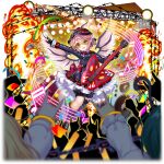  3girls alternate_costume animal_ear_piercing animal_ears beamed_eighth_notes beamed_sixteenth_notes bird_ears bird_wings black_bloomers black_dress black_gloves black_hat black_socks black_thighhighs bloomers blurry blurry_foreground brown_eyes choujuu_gigaku confetti dress earrings eighth_note electric_guitar fingerless_gloves fire frilled_dress frills game_cg gloves glowstick guitar hair_between_eyes hat highres holding holding_instrument instrument jewelry kneehighs long_sleeves looking_at_viewer multiple_girls musical_note mystia_lorelei mystia_lorelei_(choujuu_gigaku) official_art open_mouth petticoat pink_hair rotte_(1109) rumia short_hair single_earring single_kneehigh single_sock single_thighhigh smile socks solo_focus sunglasses thighhighs third-party_source touhou touhou_lostword transparent_background underwear white_wings winged_hat wings wriggle_nightbug yellow-framed_eyewear 