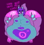  anthro belly big_belly big_butt butt chiropteran clothing dahliathefox errogh_(dahliathefox) hair huge_butt hyper hyper_belly hyper_butt hypnosis hypnotic_eyes looking_at_viewer male mammal mind_control morbidly_obese morbidly_obese_male obese obese_male overweight overweight_male purple_body purple_hair solo underwear wings 