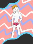  abstract_background anthro anthrofied briefs briefs_only clothed clothing fuze hi_res king_(fuze) male navel nintendo nipples pok&eacute;mon pok&eacute;mon_(species) pok&eacute;morph raboot solo topless underwear underwear_only video_games 