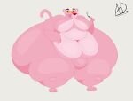  absurd_res angelowo anthro butt hi_res invalid_tag male massive overweight panthera solo 