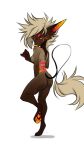  2018 anthro avis_(epicfacepowwaa) black_eyelashes breasts brown_body brown_ears brown_feet brown_fur brown_tuft butt by canid canine creative_commons digital_drawing_(artwork) digital_media_(artwork) epicfacepowwaa eyebrows facial_tuft featureless_breasts female full-length_portrait fur hair head_tuft hi_res looking_at_viewer mammal nude pink_body pink_eyebrows pink_inner_ear pink_nose pink_pupils portrait pupils shaded shadow signature simple_background solo standing tan_body tan_fur tuft white_background white_hair white_tail yellow_eyes yellow_inner_ear yellow_nose 