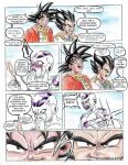  5_fingers comic dragon_ball english_text fingers food frieza frieza_race hi_res invalid_tag male not_furry popsicle red_eyes signature skillet91 speech_bubble text traditional_media_(artwork) 