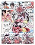  5_fingers comic dragon_ball english_text fingers food frieza frieza_race girly hi_res invalid_tag male not_furry popsicle red_eyes signature skillet91 speech_bubble text traditional_media_(artwork) 