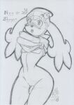  2022 anthro balls blush bottomless bottomless_male clothed clothing flaccid floppy_ears genitals girly graphite_(artwork) headgear headwear humanoid_genitalia humanoid_penis legendary_pok&eacute;mon looking_at_viewer lunaris_parukia male mostly_nude navel nintendo noa_(lunaris_parukia) open_mouth penis pok&eacute;mon pok&eacute;mon_(species) pok&eacute;morph shaymin shirt sky_forme_shaymin solo surprised_expression topwear traditional_media_(artwork) undressing video_games 