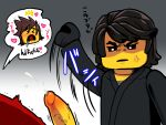  cole_(ninjago) kai_(ninjago) lego male male/male ninjago shimotsuki_kitsune 