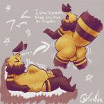  abdominal_bulge anthro arthropod balls bee belly belly_expansion bodily_fluids butt butt_expansion cum digestion digestion_noises expansion fur genital_fluids genitals hi_res hymenopteran insect male meli_(tur0_dx) overweight overweight_male penis pupils solo star tur0_dx unusual_pupils vore weight_gain x_pupils yellow_body yellow_fur 