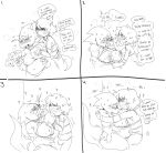  &lt;3 2022 4_fingers 5_fingers absurd_res alphys anthro areola belly big_breasts black_and_white blush bodily_fluids bra_down breast_fondling breast_play breast_suck breasts buckteeth chubby_anthro chubby_female claws clenched_teeth clothed clothing clothing_lift comic deltarune dialogue drooling duo english_text eyelashes eyes_closed eyewear female fingers fondling glasses hair half-closed_eyes hand_on_breast hi_res human kris_(deltarune) lizard looking_pleasured male male/female mammal mhdrawin moan monochrome narrowed_eyes nipples non-mammal_breasts obscured_eyes open_mouth reptile saliva scalie shaking shirt shirt_lift shivering speech_bubble standing steam sucking sweat teeth text thick_thighs tongue tongue_out topwear undertale undertale_(series) undressing_partner video_games 