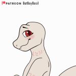  animated anthro batboybasil blush butt crusch_lulu digital_media_(artwork) facesitting female first_person_view genitals lizard nude overlord_(series) pussy red_eyes reptile scalie short_playtime slit smile smooth_skin solo tattoo 