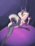  2022 anthro biped breasts butt canid canine canis digital_media_(artwork) discreet_user eye_roll female fur grey_body grey_fur hi_res illumination_entertainment lying mammal multicolored_body multicolored_fur nipples nude on_front porsha_crystal raised_tail sing_(movie) solo two_tone_body two_tone_fur white_body white_fur wolf yellow_eyes 