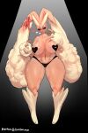  absurd_res anthro big_breasts breasts brown_body clothed clothing female generation_4_pokemon hi_res kantan looking_at_viewer lopunny nintendo nipple_outline pok&eacute;mon pok&eacute;mon_(species) pok&eacute;morph solo thick_thighs underwear video_games 