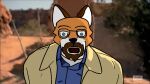  16:9 anthro beard beige_vest blue_clothing blue_eyes blue_shirt blue_topwear breaking_bad canid canine clothing eyewear facial_hair fox glasses male mammal meme open_mouth photo_background shaded shirt shitpost simple_shading solo t-shirt topwear vest walter_white white_clothing white_shirt white_t-shirt white_topwear widescreen winterfrost_(character) winterfrostwastaken 
