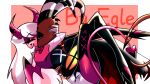  absurd_res anthro blitzo_(helluva_boss) breasts claws clothed clothing demon duo eyes_closed female hair helluva_boss hi_res horn humanoid humanoid_on_anthro imp kissing love male male/female pink_body red_body simple_background smile succubus thick_thighs verosika_mayday_(helluva_boss) white_hair zorenegle 